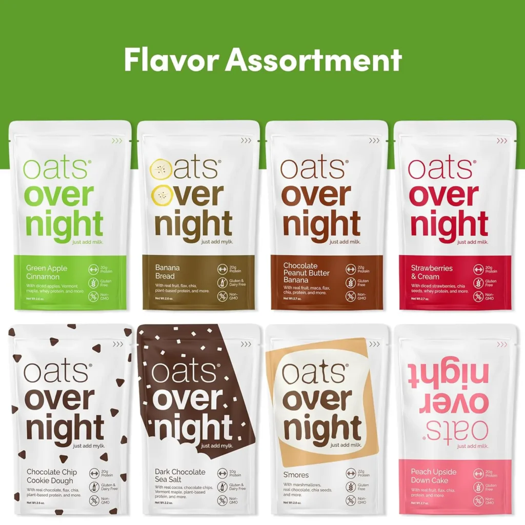 Oats Overnight Review 5 Oats Overnight Oats Overnight,Overnight Oats Review,High-Protein Oatmeal,Gluten-Free Breakfast,Oats Ultimate Variety Pack